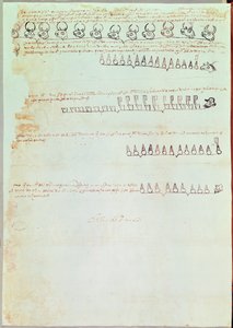 来自&39;Libro de Viajes de Tonayuca&39;I的插图页面（纸上墨水） 作者 未知未知